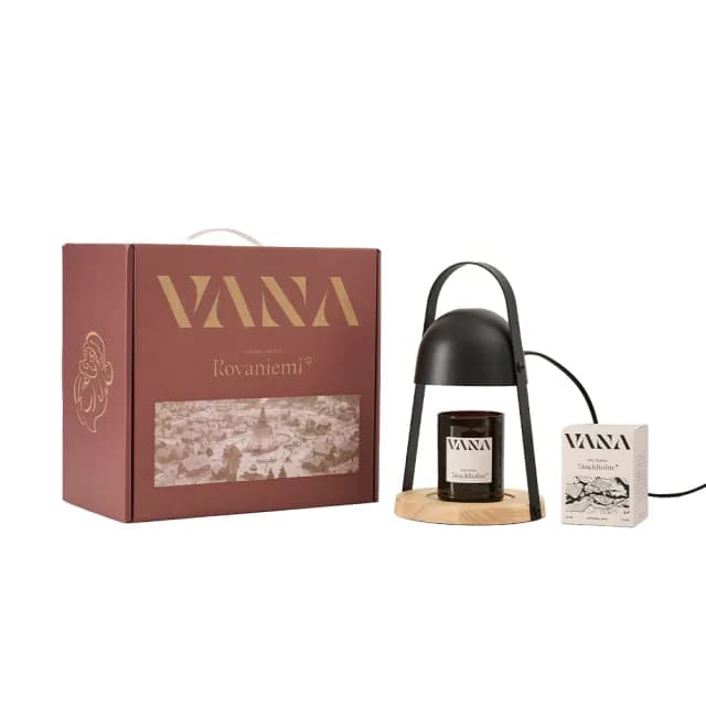 【VANA】村北歐圓頂款香氛融蠟燈禮盒(2款任選)