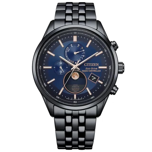 【CITIZEN 星辰】GENTS系列 韋禮安廣告配戴款 電波月相 光動能腕錶 禮物 送禮 推薦(BY1035-56L)