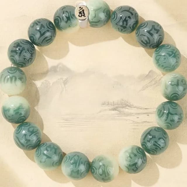 【虛空藏菩薩】本命佛六字箴言菩提手串(生肖 龍蛇 佛珠 手鍊 手珠 念珠 飾品 手環 開運招財 避邪 佛教)