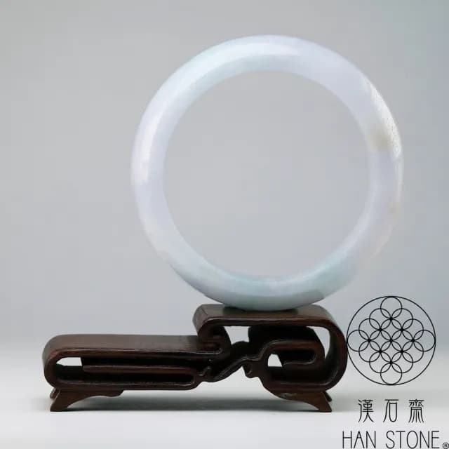 【漢石齋】情人節禮物 天然翡翠A貨 手鐲玉鐲 三彩種 福 利 品(手圍17.8/版寬15.9mm)