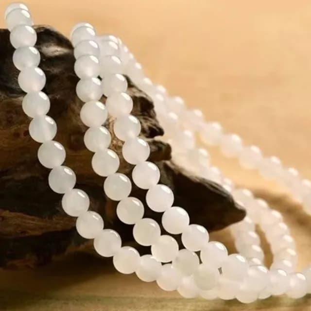 【KT DADA】雙11 父親節禮物 和田玉手串 飾品 手串 串珠 手鏈 平安手鍊 手鍊 玉 手串珠 手串配件 白玉手串