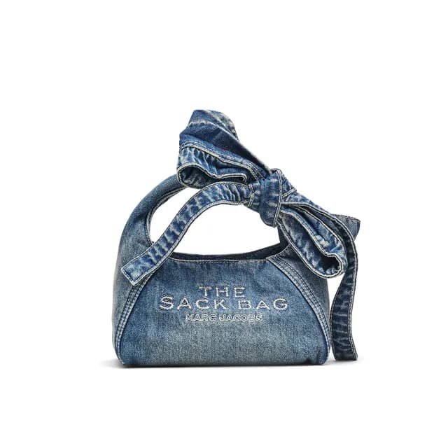 【MARC JACOBS】官方直送 The SACK 蝴蝶結丹寧包