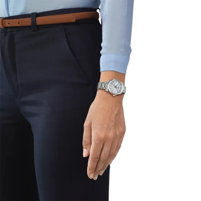 【TISSOT 天梭】PR100 Jungfraujoch 少女峰系列特別款石英手錶-34mm 女錶 畢業 禮物(T1502101103101)