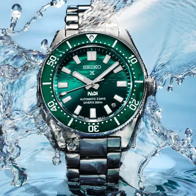 【SEIKO 精工】Prospex PADI特別款 三日鍊 綠色海洋 1965年潛水機械錶 情人節禮物(SPB501J1/6R55-00N0G)