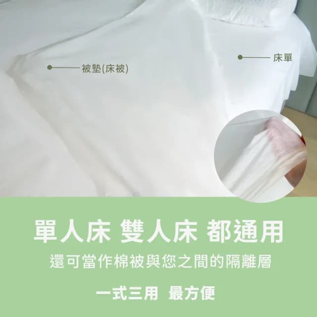 【棉花共和國】免洗旅遊用好眠床單・10入組(旅行/出差/臨時使用首選)
