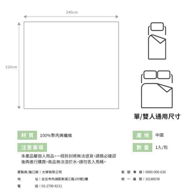 【棉花共和國】免洗旅遊用好眠床單・6入組(旅行/出差/臨時使用首選)