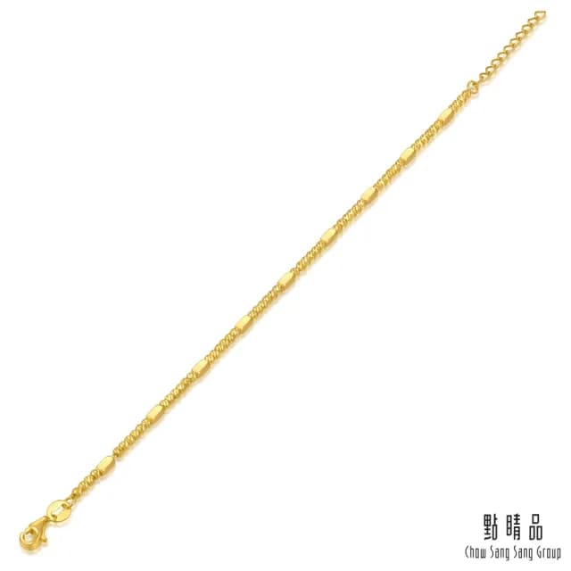 【點睛品】網路獨家款 閃閃碎金 黃金手鍊_計價黃金
