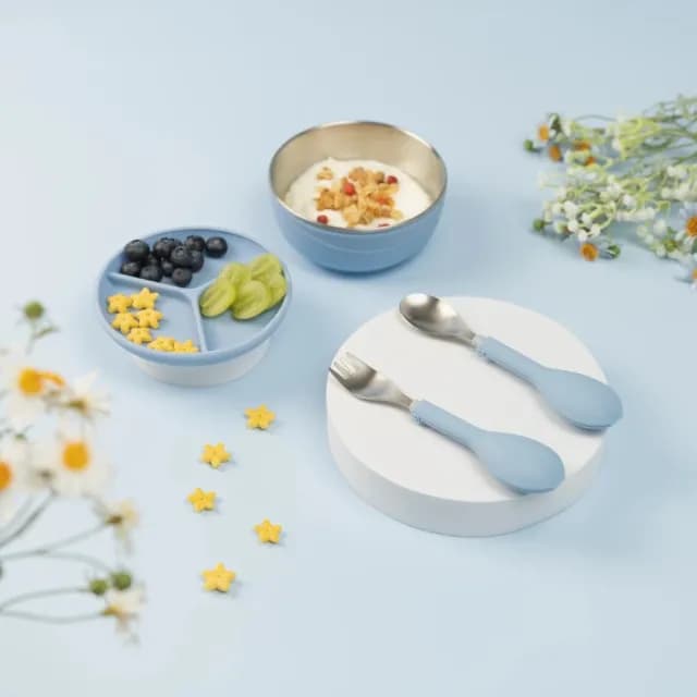 【CYD TERRA 官方直營】PICABOO 大寶兒童餐具組 三歲以上(學齡前餐具/兒童餐具/不鏽鋼碗)