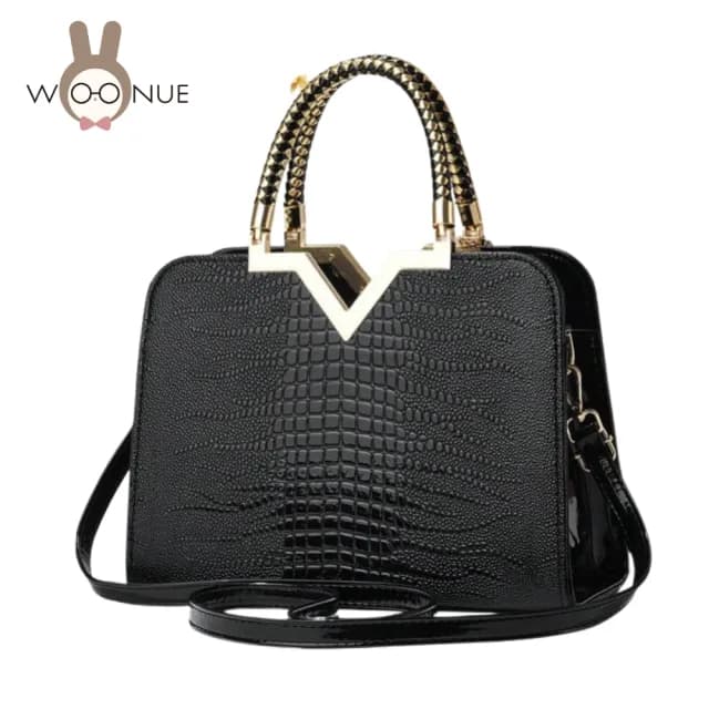 【WOONUE】專櫃歐美高質感多功能輕奢雅致手提包側背肩包斜背包(情人貴婦老婆聖誕女兒母親生日節禮物)