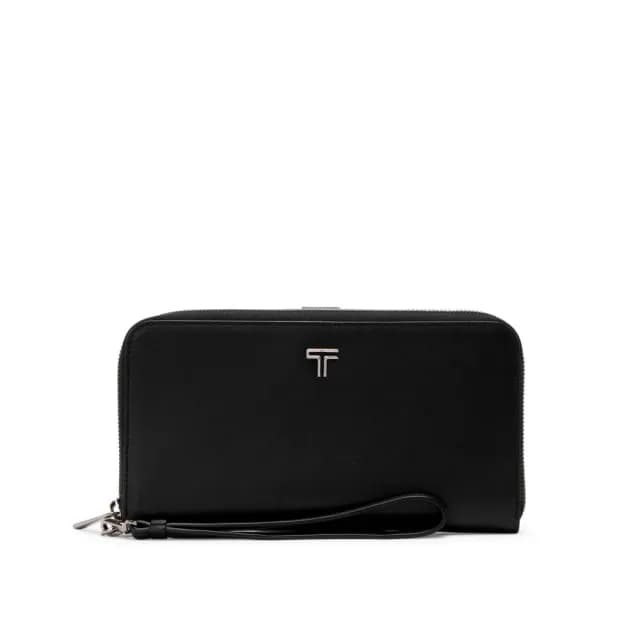 【TUMI】BELDEN SLG 旅行皮革錢包-黑色/青銅色(TUMI 官方旗艦店)