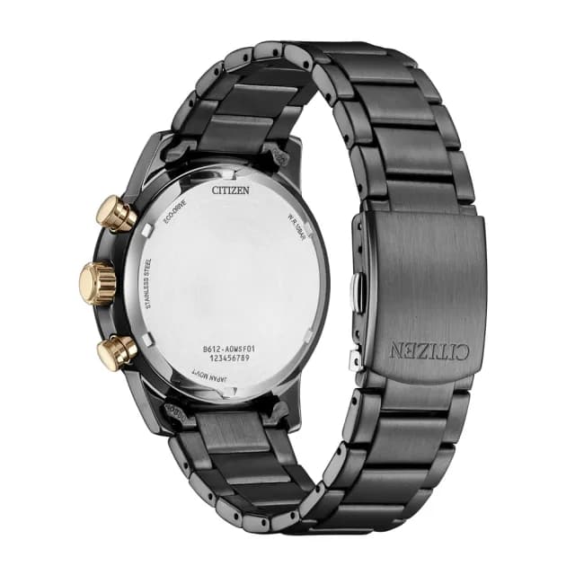 【CITIZEN 星辰】Chronograph系列 光動能 時尚三眼 計時腕錶 七夕 情人節 送禮 推薦(CA0746-85X)