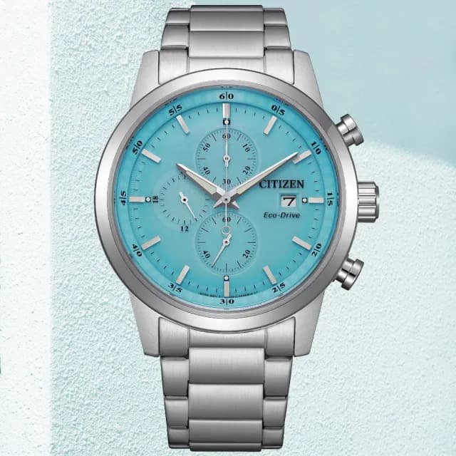 【CITIZEN 星辰】Chronograph系列 光動能 時尚三眼 計時腕錶 七夕 情人節 送禮 推薦(CA0748-80L)