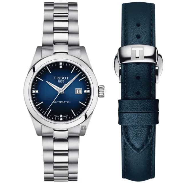 【TISSOT 天梭】T-MY LADY 真鑽機械女錶-29.3mm 手錶 送禮 推薦(T1320071104600)