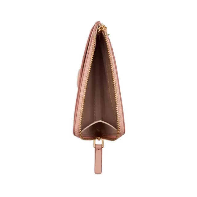 【MARC JACOBS】官方直送 J MARC 玫瑰粉多功能拉鍊錢包