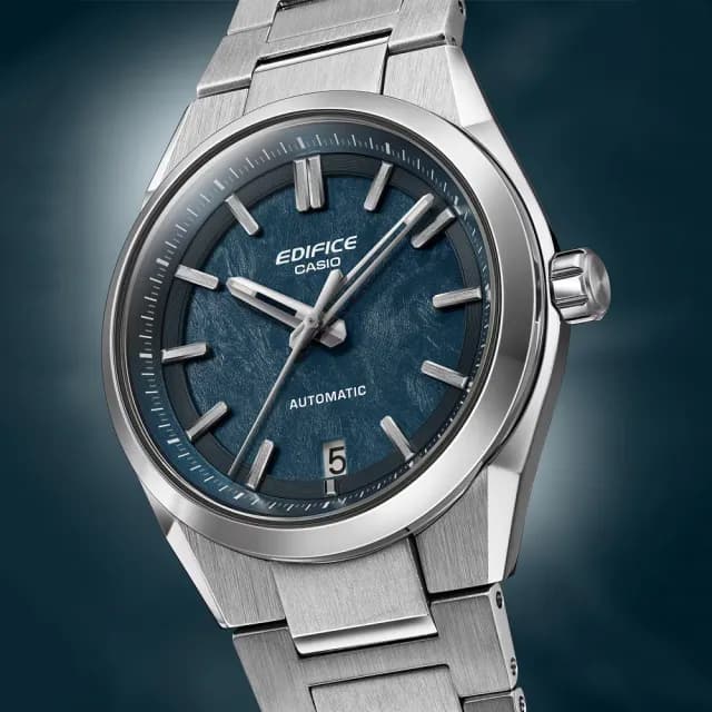 【CASIO 卡西歐】EDIFICE 鍛造碳 經典三針機械腕錶 畢業禮物 送禮 推薦(EFK-100D-2A)