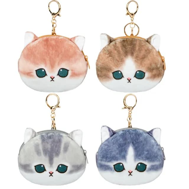 【mofusand】貓福珊迪招財貓貓吊飾鑰匙圈貓玩偶鯊魚貓娃娃包包吊飾(送禮情人節禮物生日孫女兒)