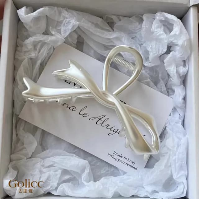 【Golicc】髮夾 日韓 蝴蝶結 飄帶(七夕 情人節 生日 髮飾 頭飾 鯊魚夾 抓夾 禮物)