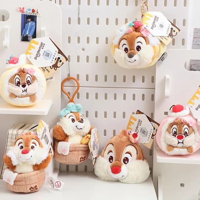 【Disney 迪士尼】父親節禮物 萌趣奇奇蒂蒂毛絨零錢包(耳機包/吊飾)