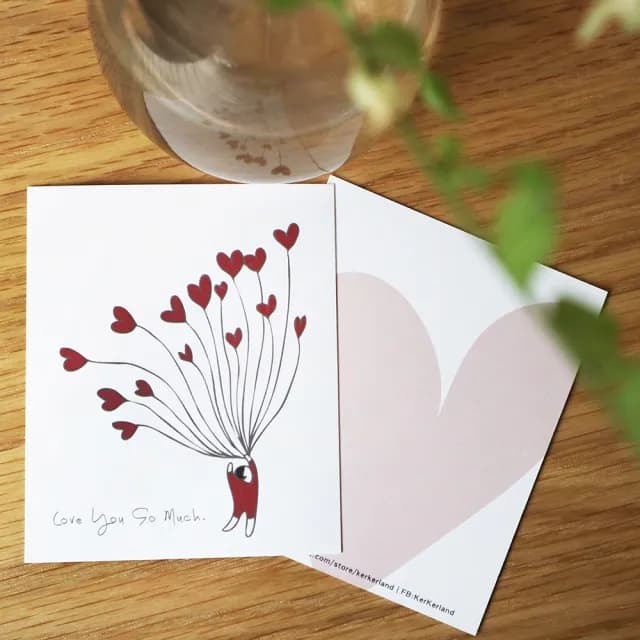 【CLEAN 克林】插畫明信片(Kerkerland 雙面明信片 明信片 文創 文青 畢業卡 生日卡片 祝賀卡 慶生卡片)