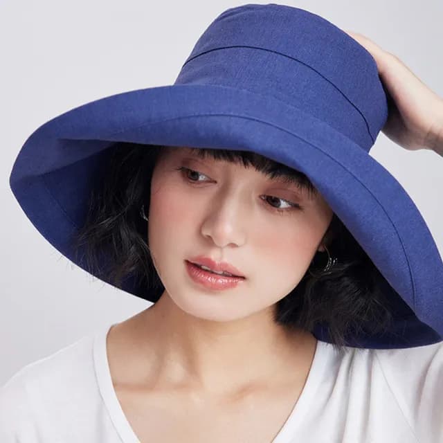 【KT DADA】父親節禮物 日系風 可折疊 防曬帽 遮陽帽 女生漁夫帽 圓帽 純色 大頭圍 外出 旅遊 漁夫帽 大帽 