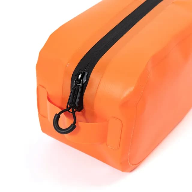 【POLER STUFF】情人節禮物 日本限定 POLER HIGH&DRY PVC CLEAR POUCH 防水透明多用途隨身收納包(橘色)