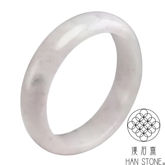 【漢石齋】情人節禮物 天然翡翠A貨 手鐲玉鐲 紫羅蘭種飄花(手圍18.5/版寬15.8mm)