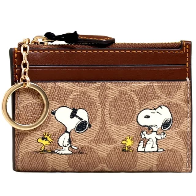 【COACH】COACH X PEANUTS限量聯名款史努比鑰匙包卡片夾/COACH零錢包(多款任選)