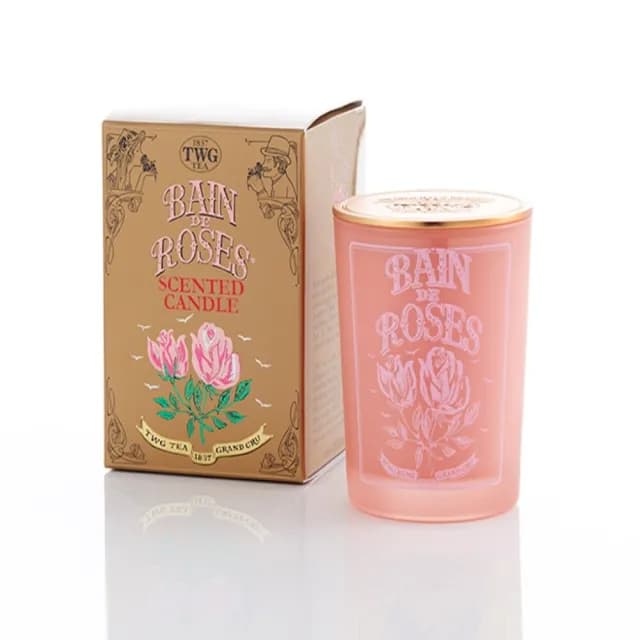 【TWG Tea】玫瑰芬香茶薰香蠟燭 Bain de Rose Tea Scented Candle(茶薰香蠟燭)