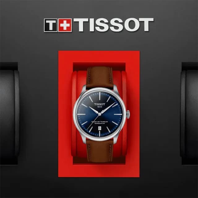 【TISSOT 天梭】杜魯爾動力80小時機械對錶 情侶手錶 送禮 推薦(T1394071604100+T1398071604100)