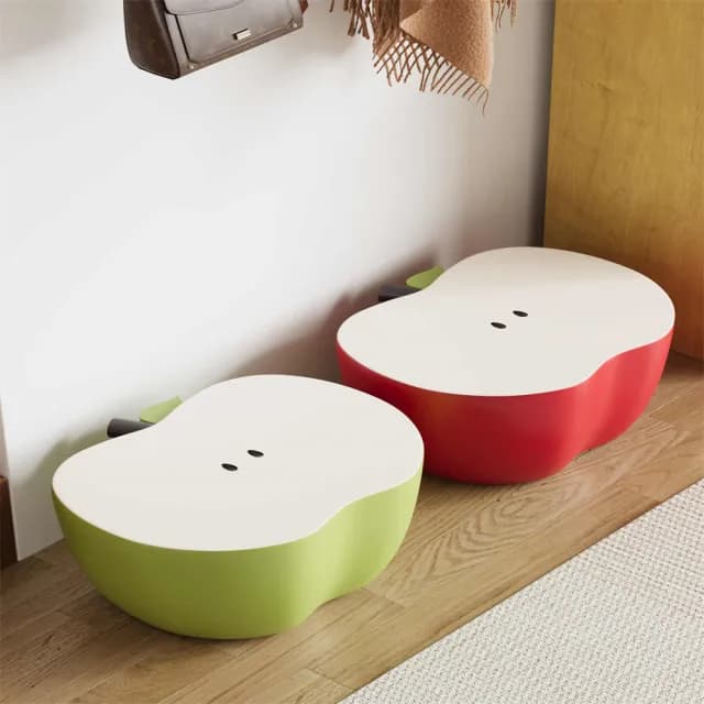 【超微米】可愛創意換鞋凳 入戶門口家用凳子 客廳矮凳 沙發邊幾 落地擺件 喬遷新居禮物(創意換鞋凳)