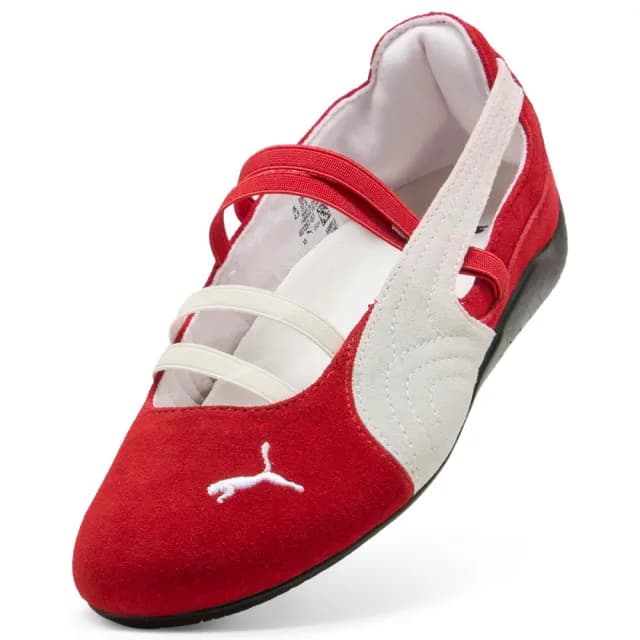 【PUMA】休閒鞋 芭蕾鞋 麂皮 女 Speedcat Ballet SD Wns 紅色(40128707)