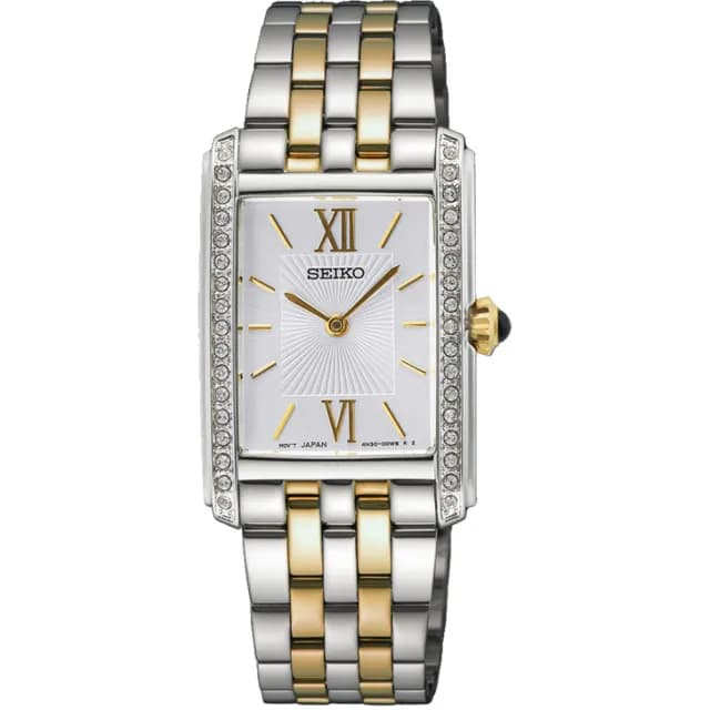 【SEIKO 精工】CS 晶鑽長方形女錶 手錶 送禮 推薦(SWR093P1/4N30-00R0KS)