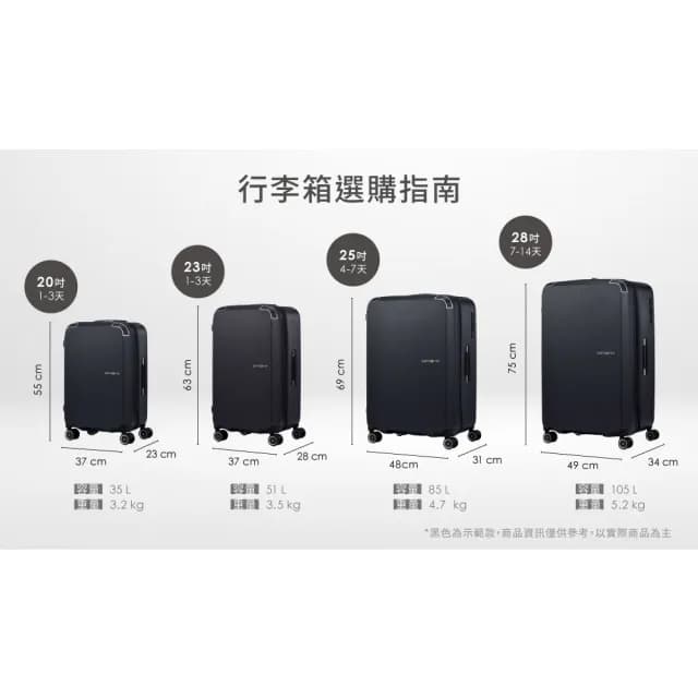 【Samsonite 新秀麗】28吋 ZENPOD 2:8大容量寬拉桿輕量PC煞車輪行李箱/胖胖箱(多色可選)