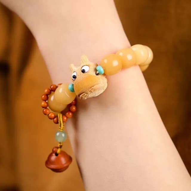 【LEESA】情人節禮物 金蟾手鍊\活眼小金蟾\招財\菩提手串\新中式\保平安\桃木\沙金\手串\手鍊\佛珠手串\金