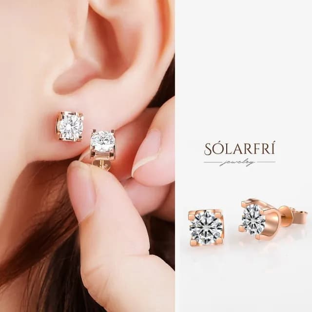 【SOLARFRi】銀針耳環｜閃耀輕奢小眾款親膚低敏 附品牌禮盒包裝(閨蜜情人女友母親老婆禮物)