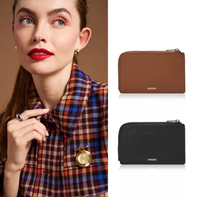 【FOSSIL 官方旗艦館】Jori 真皮卡片零錢包(多色可選)