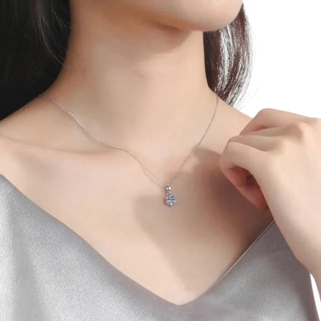 【鉅曜】30分 18K經典鑽石項鍊 2色任選 生日禮物(培育鑽石 18K金)