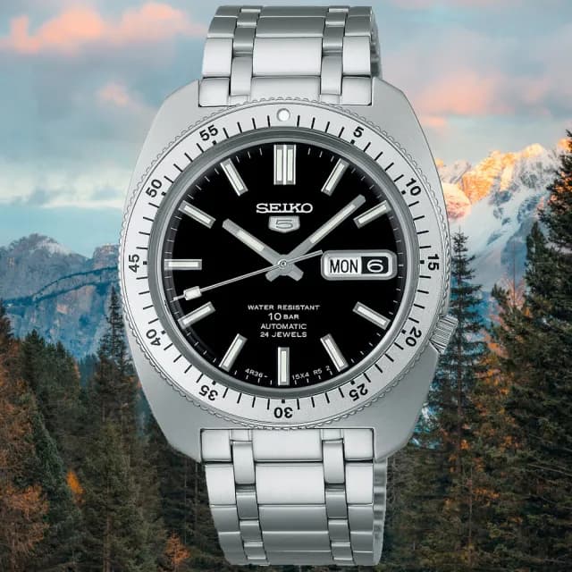 【SEIKO 精工】5 Sports系列 1960復刻 限量 機械腕錶 七夕 情人節 送禮 推薦(SRPL93K1/4R36-18F0D)
