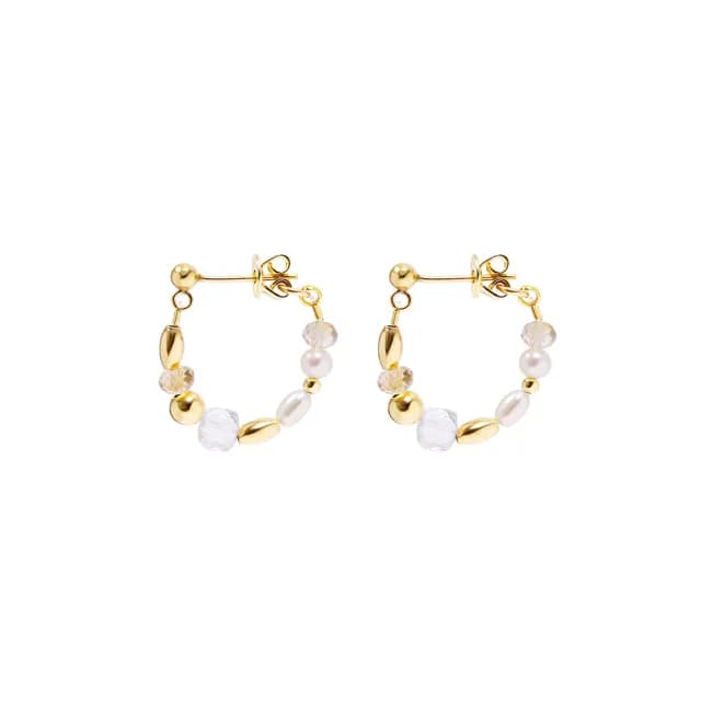 【Olivia Yao Jewellery】Glow 14K合金柔光黃水晶耳環