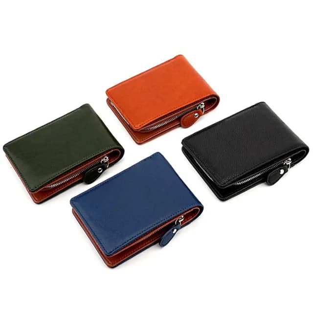 【LEEHER】雙11 真皮皮夾/多卡位/頭層牛皮/二折短夾/牛皮錢包/拉鍊零錢包/小皮夾/皮夾/錢包/男