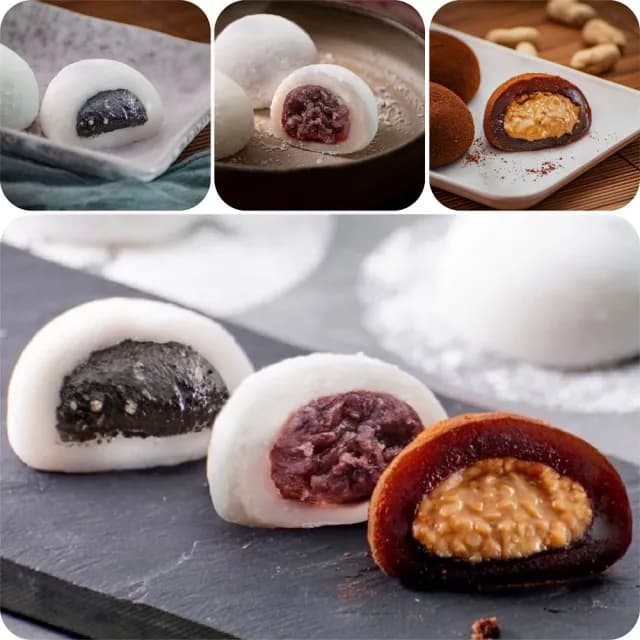 【漢來飯店】中秋贈禮 - 冰雪麻糬禮盒 10盒/組 75折早鳥優惠(像雪餅又像冰淇淋般的美味)-中秋禮盒