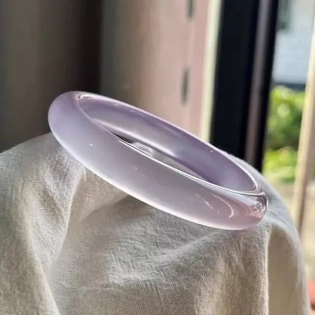 【Penny珮妮】冰種紫羅蘭玉髓手鐲內徑56mm(母親節 送女友 情人節 生日禮物 交換禮物 尾牙 新年 結婚)