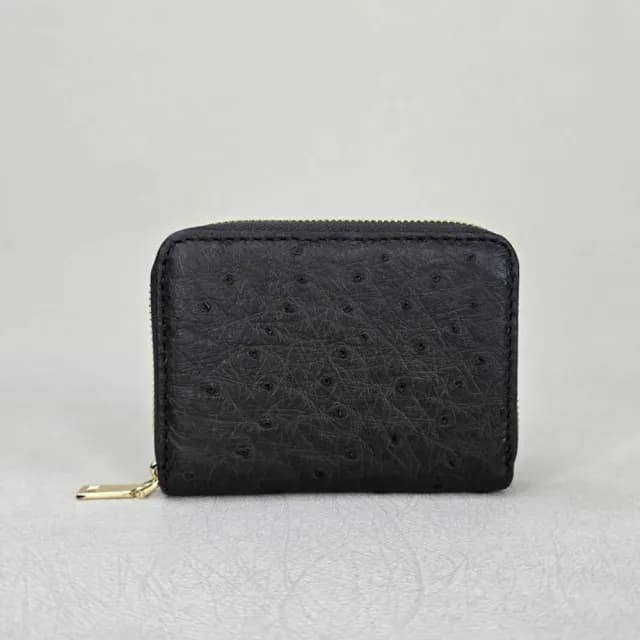 【M2nd】珍稀鴕鳥皮便攜零錢包(T05A)