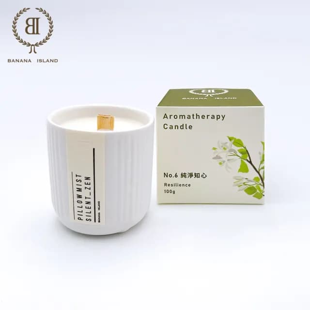 【BANANA ISLAND】天然複方芳療精油蠟燭No.6純淨知心(精油蠟燭/天然蠟燭/花香調/草本清新/居家用品)