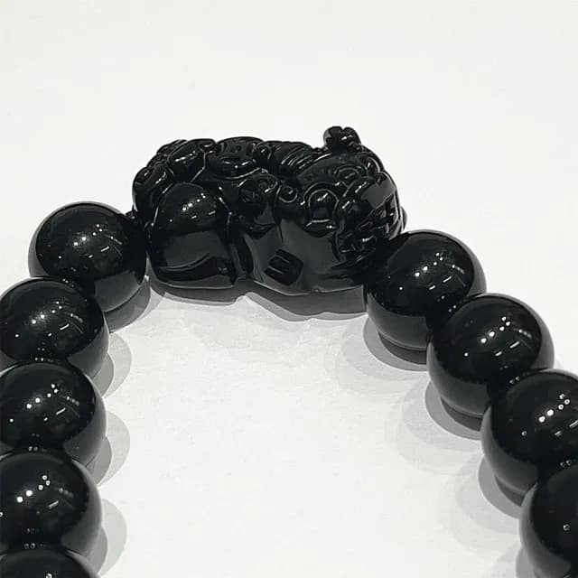 【Penny珮妮】黑曜石貔貅手鍊12mm(父親節 送男友 情人節 生日禮物 交換禮物 尾牙 新年 結婚)