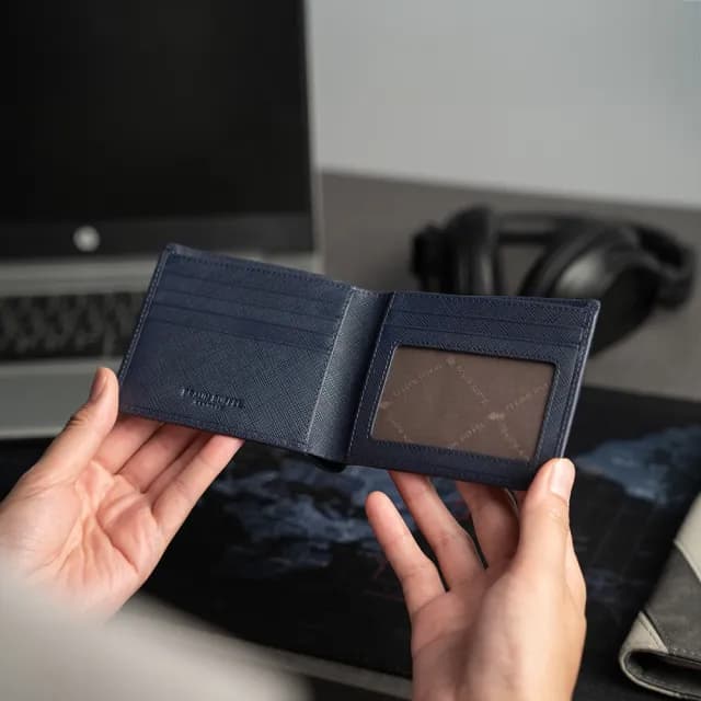【BRAUN BUFFEL 德國小金牛】父親節限定 專櫃輕薄真皮夾多卡窗格男夾短夾(多款任選)