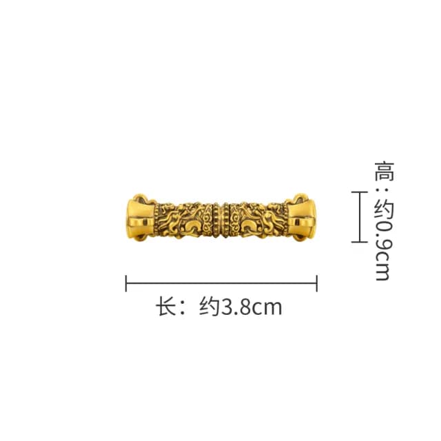 【周大福】黑神話聯名「蕩天涯」如意金箍棒黃金轉運珠手繩款(繞三圈佩戴繩長平均約20cm)