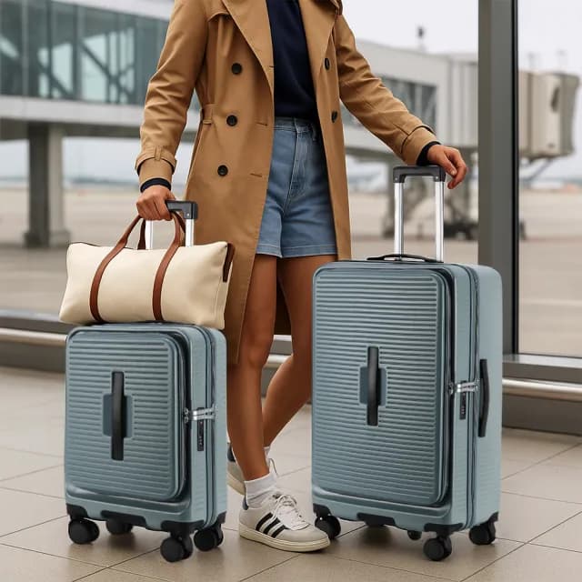 【Leadming】超值2件組★29+20吋行李箱/前開式/中開式/兩用箱(多色任選)