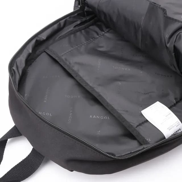 【KANGOL】情人節禮物 七夕 基本後背包 黑  6425174120