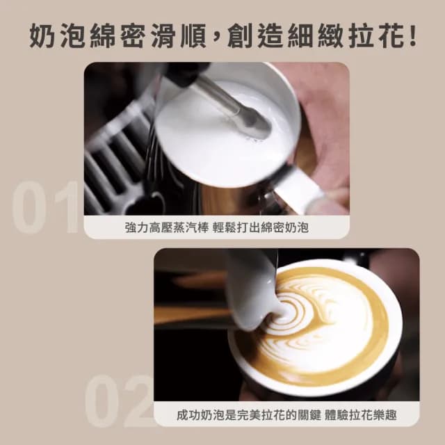 【Philips 飛利浦】半自動研磨義式咖啡機 PSA3218/10-大全配組